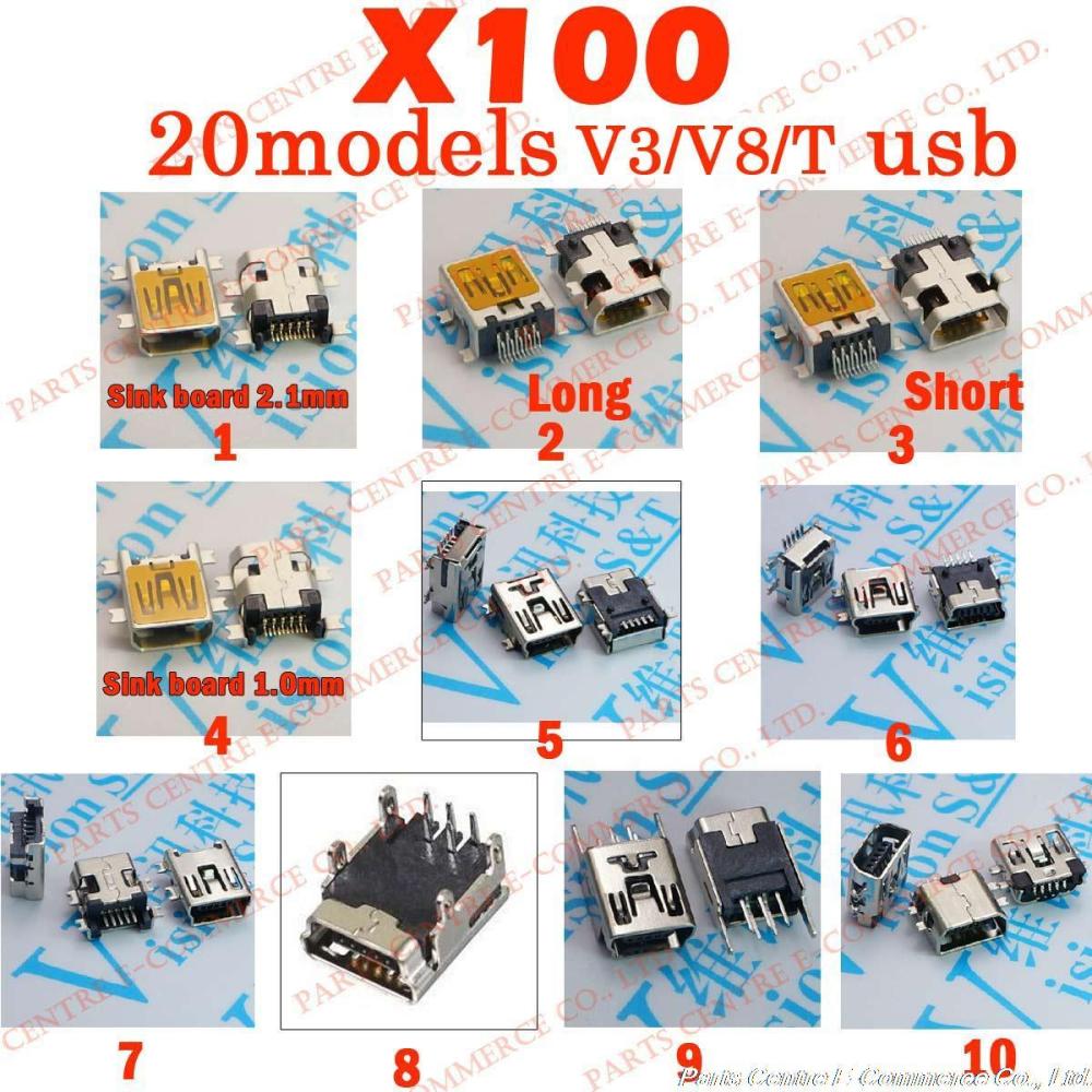 100x 20 models, 5pin 10pin ũ usb  usb charing Ŀ ޴ ȭ/Ʈ /º pc, v8 v3 microusb, t ̴ usb